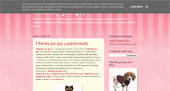 Desktop Screenshot of oblecky-pro-psy.yorkshop.cz